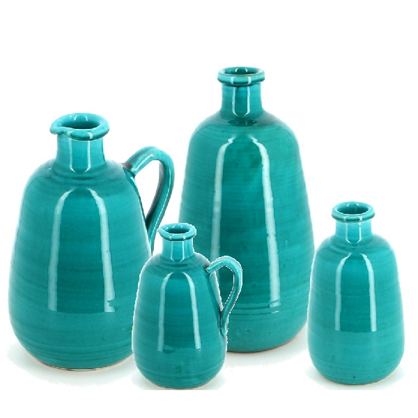 Stone The Crows Large Pitcher - Bright Teal